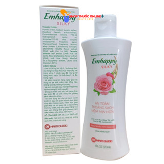 Dung dịch vệ sinh phụ nữ Emhappy Silky chai 120ml
