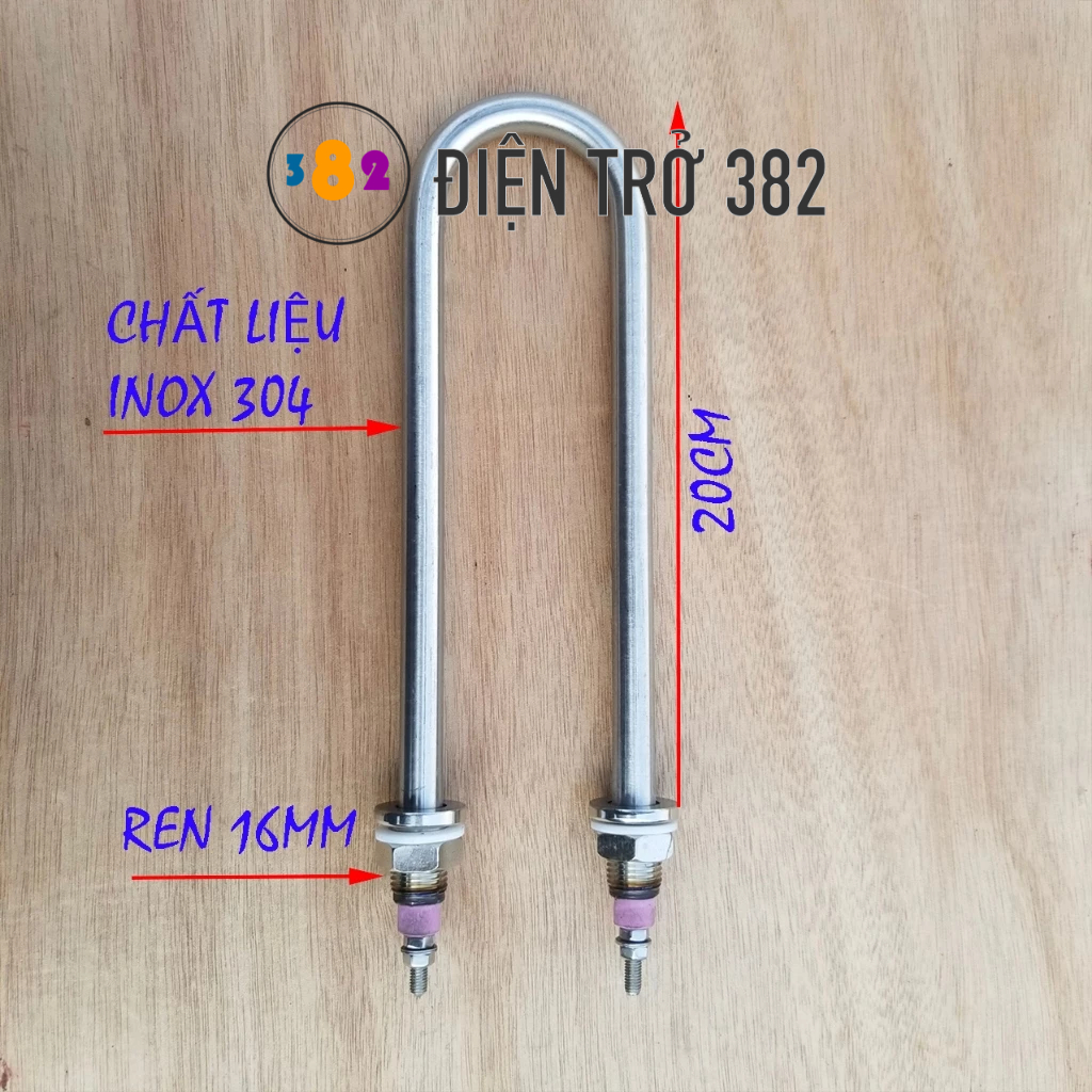 Điện trở đun nước,Thanh nhiệt nồi phở ,Còng nhiệt, điện áp 220V/380V chất liệu inox 304 đủ công suất