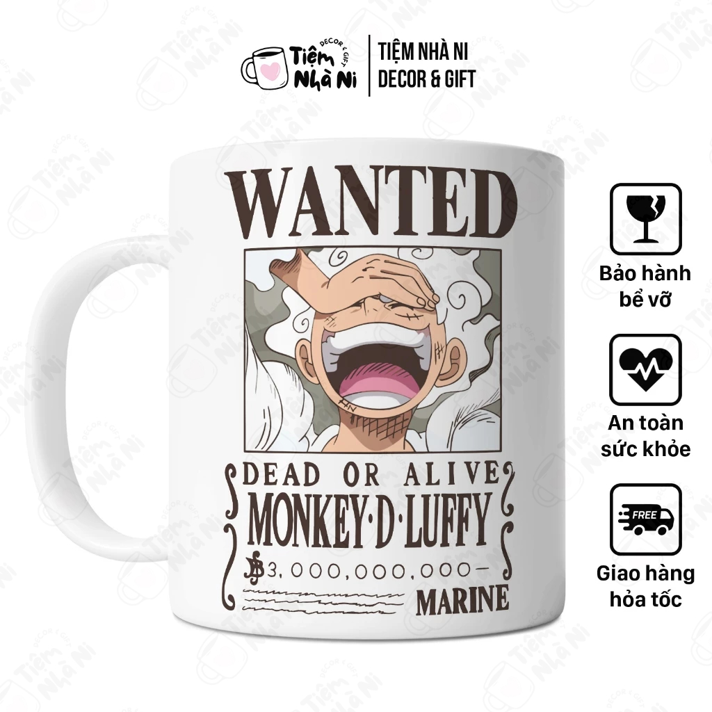 Ly sứ in hình Anime - One Piece - Vua hải tặc