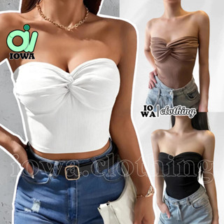 Áo Croptop ỐNG XOẮN NGỰC Thun Gân Nữ CR40, Áo Thun Quây Ôm Body Kiểu Sexy IOWA