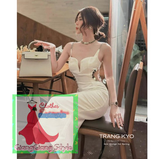 VÁY BÚT CHI  DÀI CUTOUT EO ĐÍNH ĐÁ 1510824