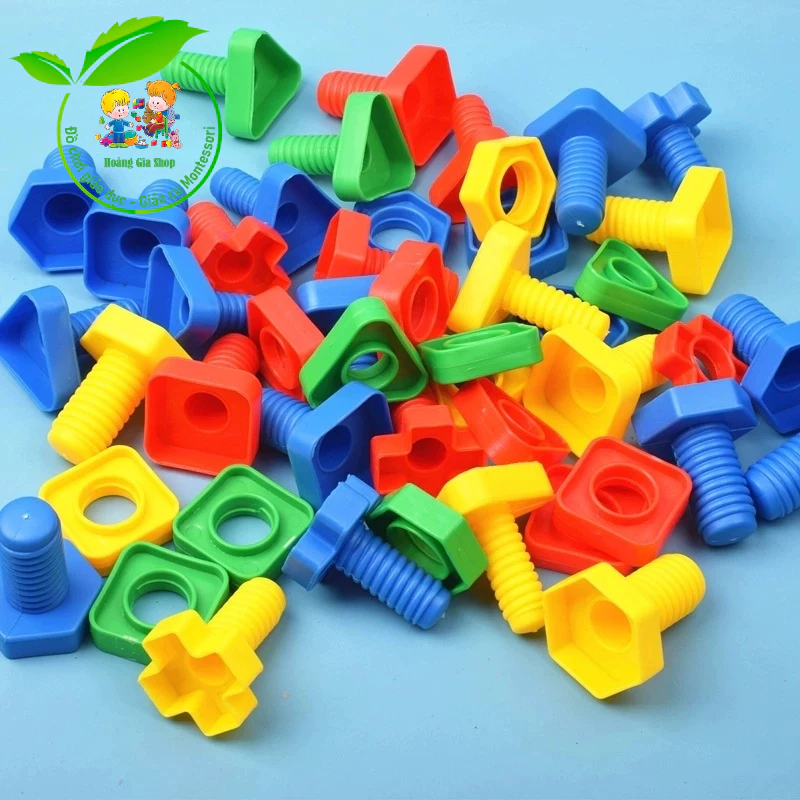 Túi ốc vít nhựa to rèn vận động tinh