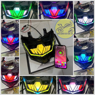 Đèn hậu Vario 125,150 Audi đổi màu -tích hợp xinhan Honda đuôi audi lái stop hiệu chỉnh bằng App và cục hít