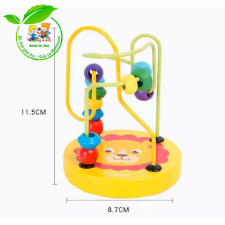Luồn hạt gỗ mini rèn vận động tinh