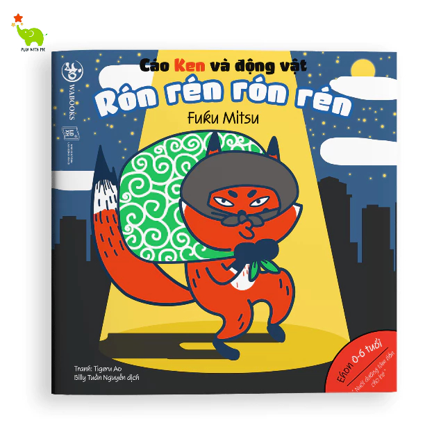 Sách Ehon - Cáo Ken Và Động Vật - Rón Rén Rón Rén - Cho bé 0-6 tuổi - Wabooks