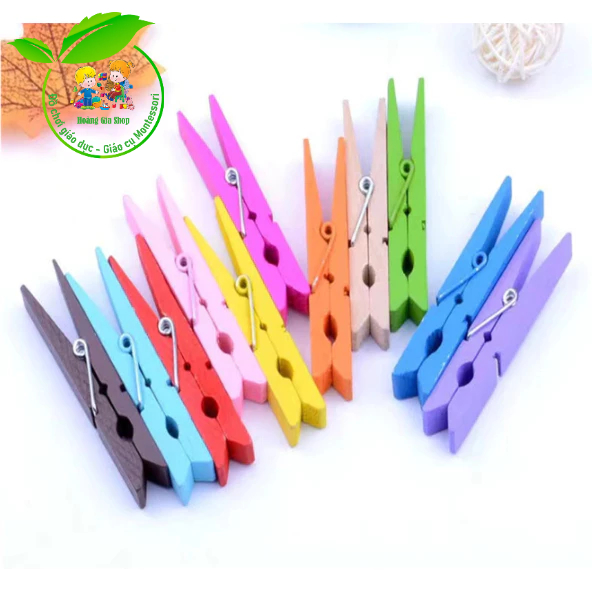 Set 50 Kẹp gỗ 7cm