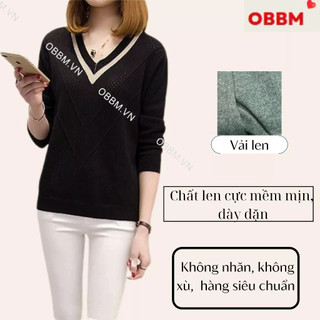 áo len nữ đẹp ( cổ tim V) mặc cực xinh, dễ phối đồ