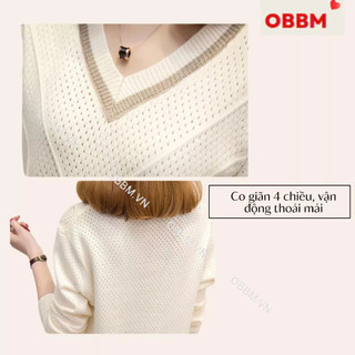 áo len nữ đẹp ( cổ tim V) mặc cực xinh, dễ phối đồ