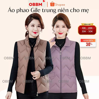 Áo gile trung niên cho mẹ, áo phao trần bông sóng cho mẹ mặc ở nhà hay đi chơi mẫu mới nhất