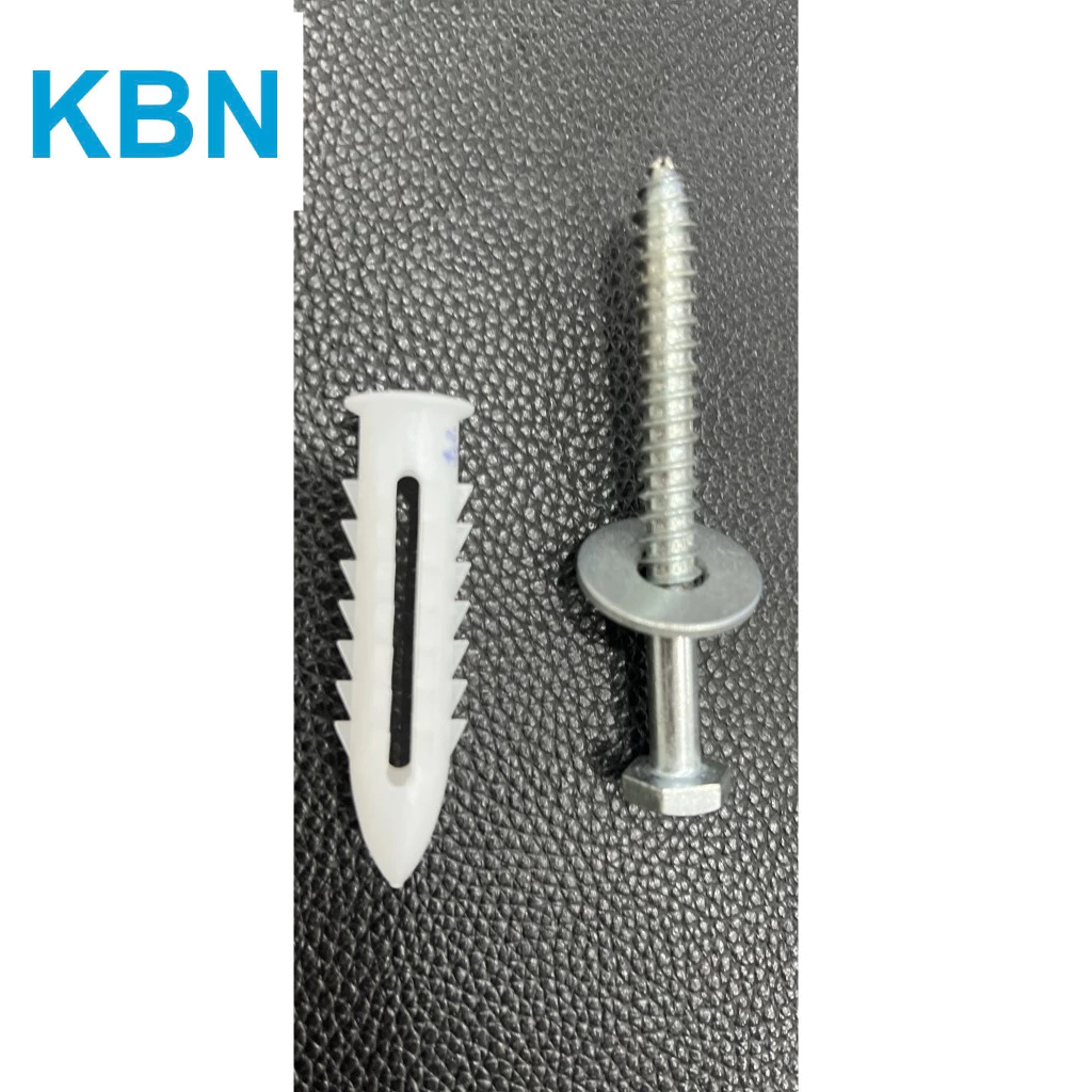 10 Tắc kê nhựa, vít thép sử dụng lắp đặt thiết bị (vít M8x8, tắc kê M6x6, long den) - 1 bộ