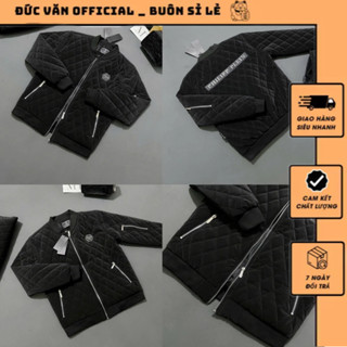  Áo Phao Trám Philip Plen Bản Phối Chữ Titan Thêu Da Siêu Nét_Áo Khoác Trám Bomber Trần Bông Chất Vải Nhung Tàu Chuẩn QC 