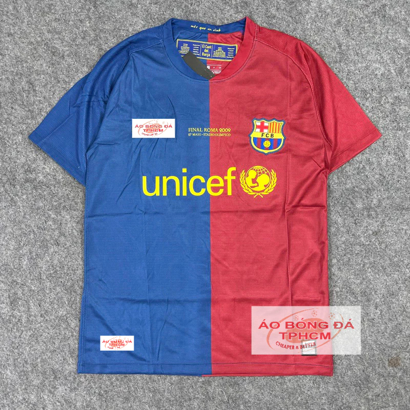Retro.BARCA 2009 -  Áo Bóng Đá RETRO CLASSIC hàng Thái cao cấp - Retro.BARCA sọc 2009