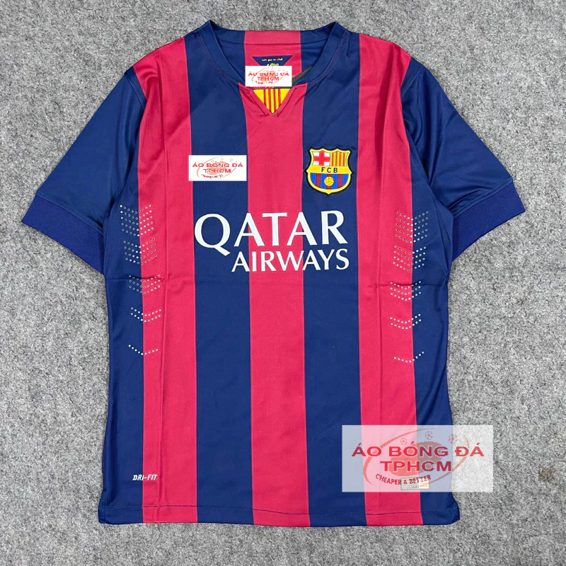 Retro.BARCA 2014 -  Áo Bóng Đá RETRO CLASSIC hàng Thái cao cấp - Retro.BARCA sọc2014