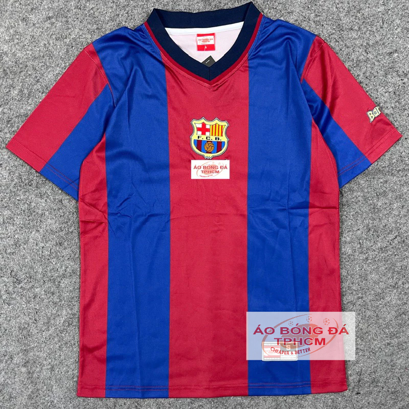 Retro.BARCA.98/99 -  Áo Bóng Đá RETRO CLASSlC hàng Thái cao cấp - Retro.BARCA sọc98