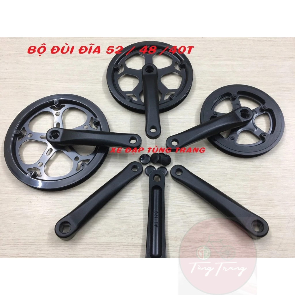 Đùi đĩa đơn Xe đạp fixed gear 52 / 48 / 40 Răng , hợp kim nhôm .
