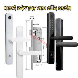 Khoá Vân Tay Cửa Nhôm, Cửa Sắt, Cửa Nhựa Lắp Mới Và Thay Thế, Hướng Dẫn Lắp Đặt, Lắp Đặt Tận Nơi bảo Hành 1 Năm