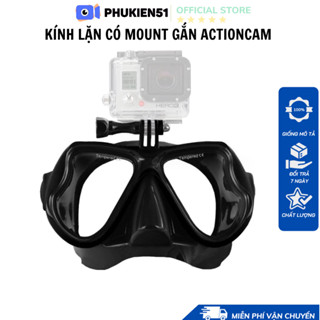 Kính lặn biển có mount gắn  Action Camera, Gopro, Sjcam