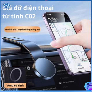 Giá đỡ nam châm trên ô tô, giá đỡ điện thoại từ tính phù hợp với mọi loại điện thoại