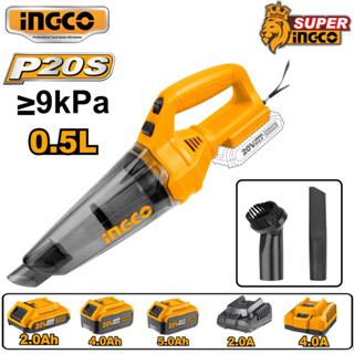 Máy hút bụi cầm tay 0.5L / 140W dùng pin 20V Ingco CVLI201261/CVLI2001