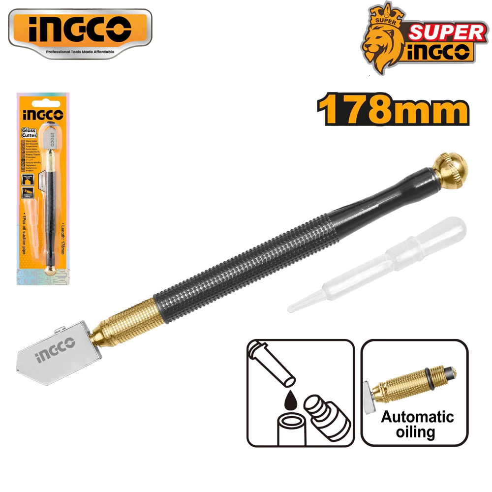 Dao cắt kiếng 178mm Ingco HGCT03