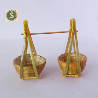 [Phụ kiện trang trí] [Phụ kiện chụp ảnh] Quang gánh tre trang trí