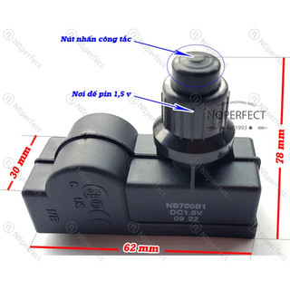 Combo Ic đa năng đánh lửa 2 lò 1,5V DC size AA/AAA (ghim giắc) + 2 dây sứ đánh lửa