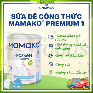 Date 2027 Sữa Dê Nga Mamako 800g Số 1,2,3