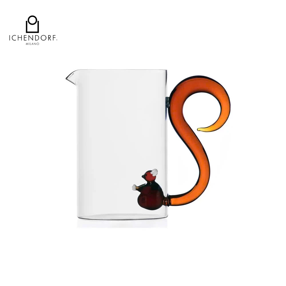 Bình nước thủy tinh Ichendorf trang trí họa tiết Animal Farm dung tích 1.55L | Sa Maison x Ichendorf