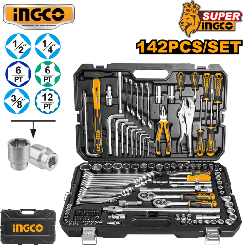 Bộ đồ nghề đa năng sữa xe 142 chi tiết Ingco HKTHP21421