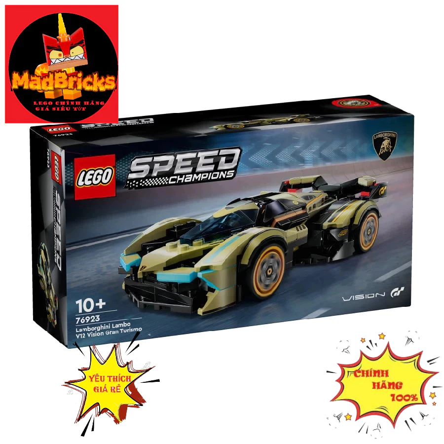 (HÀNG CÓ SẴN )LEGO Speed Champions 76923 Siêu Xe Lamborghini Lambo V12 Vision