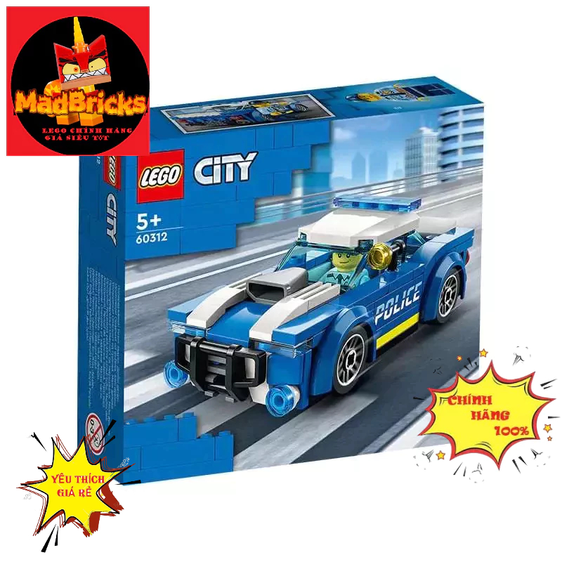 (HÀNG CÓ SẴN ) LEGO City 60312 Xe cảnh sát (94 chi tiết)