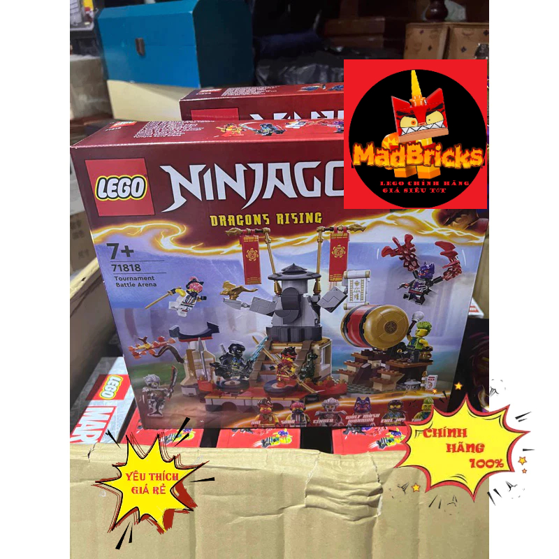 (HÀNG CÓ SẴN ) LEGO NINJAGO 71818 Đồ Chơi Lắp Ráp Đấu Trường Ninjago