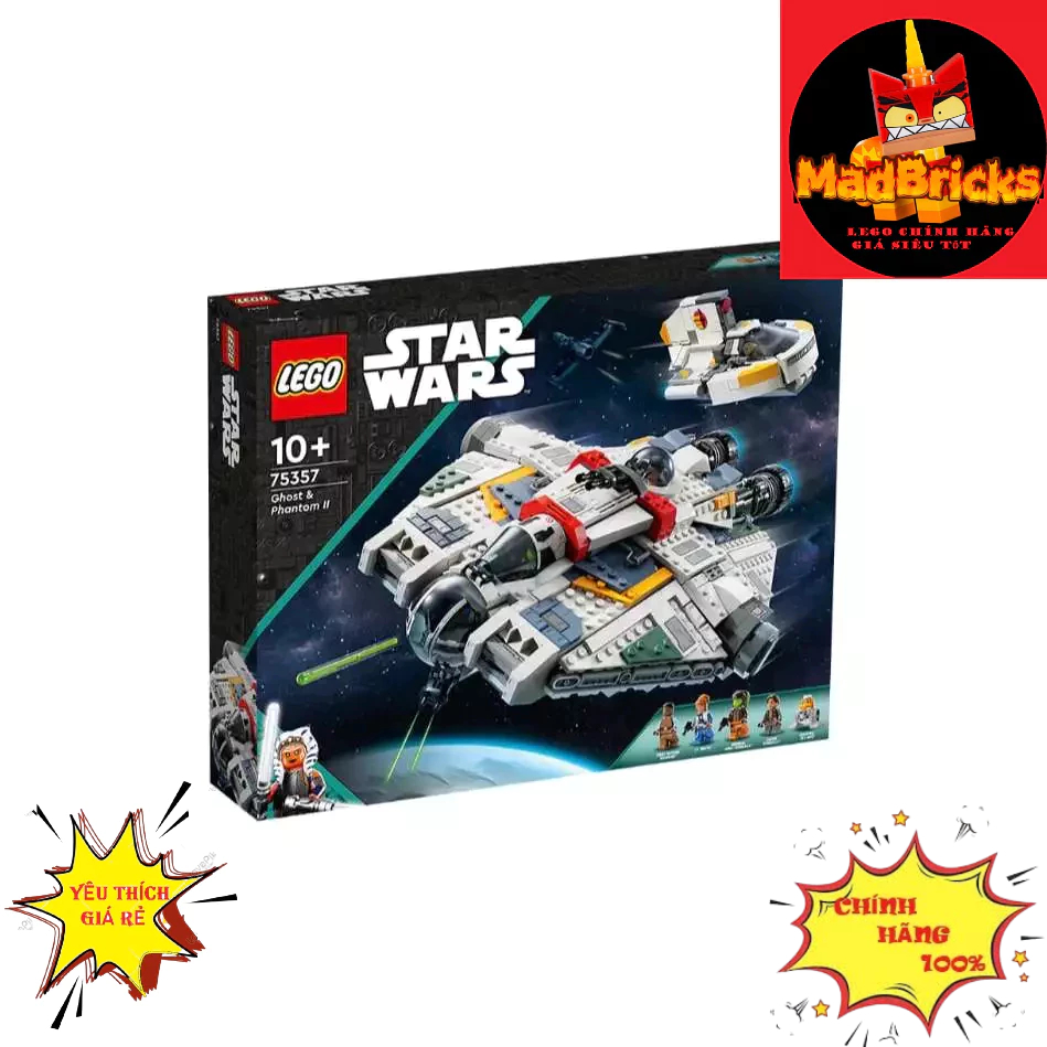 (HÀNG CÓ SẴN ) LEGO 75357 STARWARS TÀU GHOST&PHANTOM