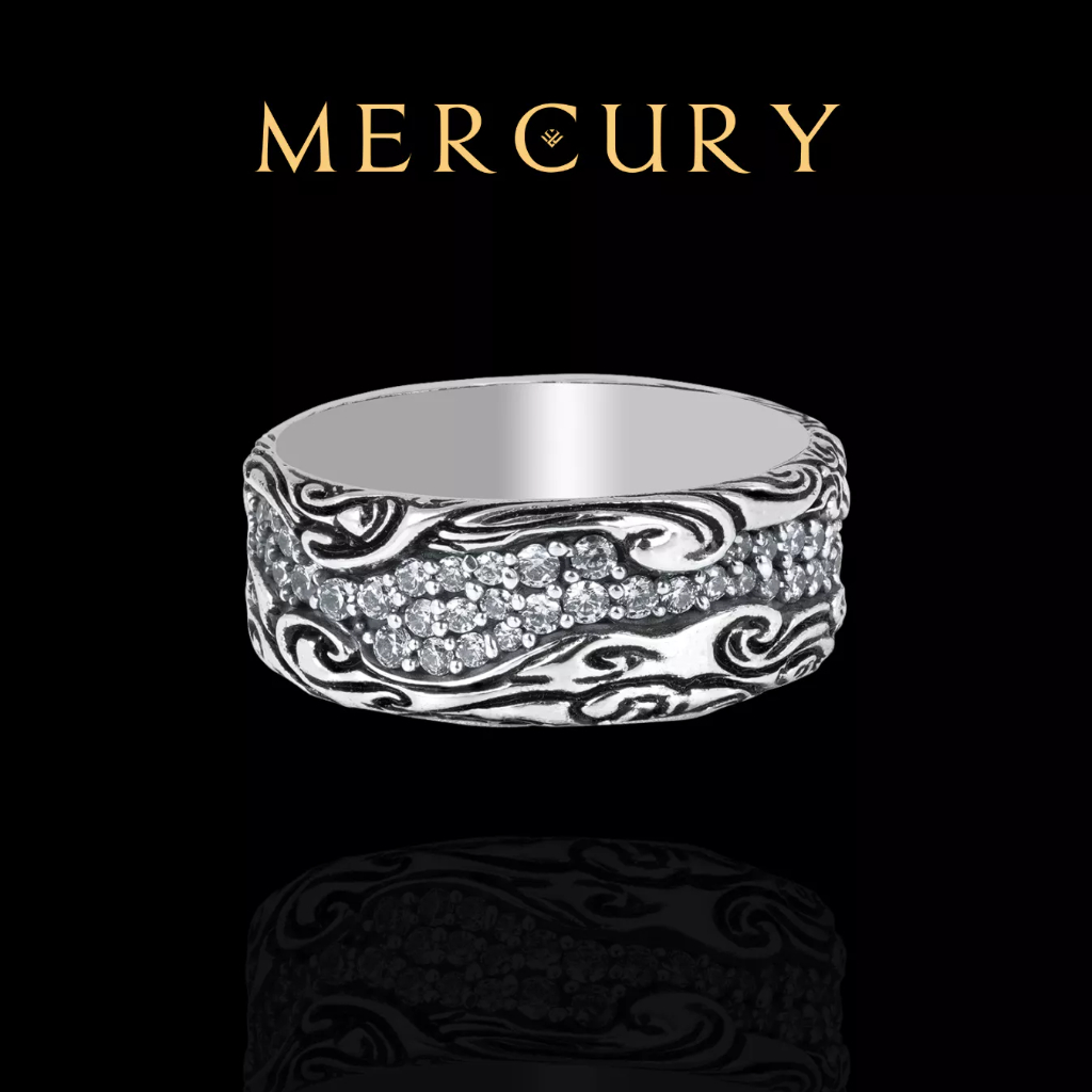 Nhẫn Bạc nam 925 Mercury Majes - Trang sức Bạc 925 đúc nguyên khối - Thiết kế độc quyền bởi Mercury