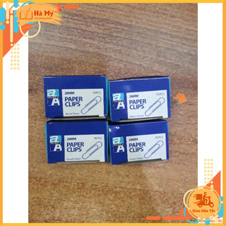 Kẹp Giấy Đầu Tròn Double A 28mm, Niken Bóng Chống Gỉ, Bền, Kẹp Chắc Chắn