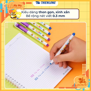 Vỉ 3 Cây Bút Lông Kim Beebee Thiên Long FL-04 Dáng bút thon gọn dễ cầm, xinh xắn