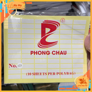 (Xấp 10 Tờ) Giấy Decal Phong Châu A5 Có Lớp Keo Dán Chắc Chắn