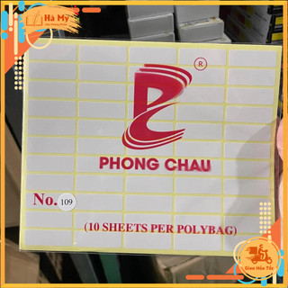 (Xấp 10 Tờ) Giấy Decal Phong Châu A5 Có Lớp Keo Dán Chắc Chắn
