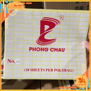 (Xấp 10 Tờ) Giấy Decal Phong Châu A5 Có Lớp Keo Dán Chắc Chắn