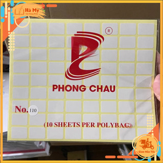 (Xấp 10 Tờ) Giấy Decal Phong Châu A5 Có Lớp Keo Dán Chắc Chắn