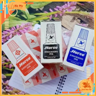 Mực dấu Horse chai 30ml mực tươi sáng, không lem