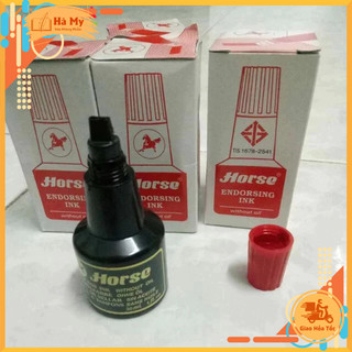 Mực dấu Horse chai 30ml mực tươi sáng, không lem