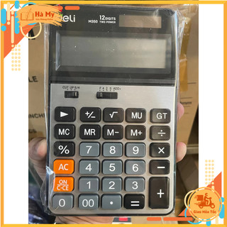 Máy tính 12 số (Kim Loại) Deli M350