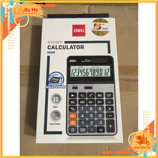 Máy tính 12 số (Kim Loại) Deli M350