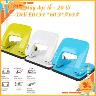 Máy Đục Lỗ 10/15/20/35/45 Tờ Deli