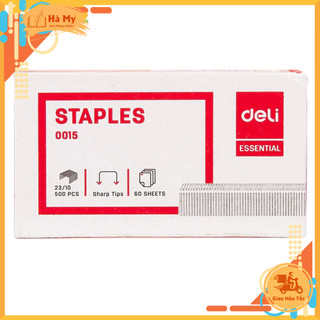 Combo 5 Hộp Kim Bấm 23/10 Deli E0015 Ghim dập được 60 tờ