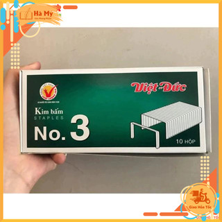 Combo 5 Hộp Kim Bấm Số 3 - 24/6 Việt Đức Chính Hãng Thép cứng cáp và chắc chắn