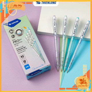 (Hộp 20 Cây) Bút bi Thiên Long TL-105 ngòi cao cấp 0.5mm tự động thu ngòi Pro 027