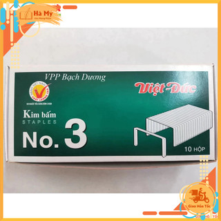 Combo 5 Hộp Kim Bấm Số 3 - 24/6 Việt Đức Chính Hãng Thép cứng cáp và chắc chắn