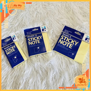 Combo 5 Xấp Giấy note - Giấy ghi chú Vàng Double A